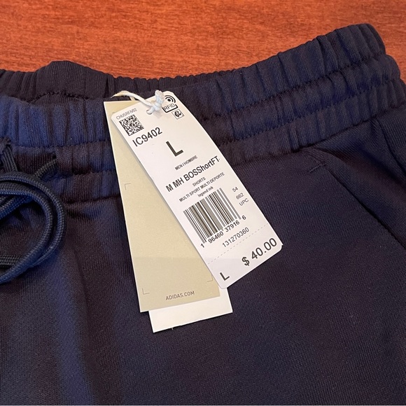 Adidas, NWT Men’s Multisport Shorts, Blue with Logo, Size L - Picture 3 of 11